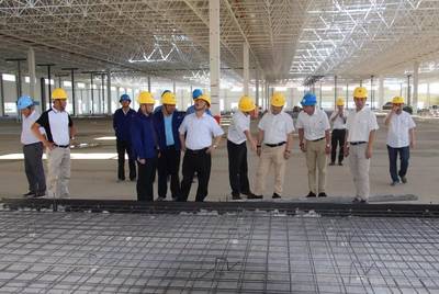 上汽大通溧陽(yáng)房車(chē)工廠項(xiàng)目召開(kāi)7月份建設(shè)工程施工現(xiàn)場(chǎng)辦公會(huì)